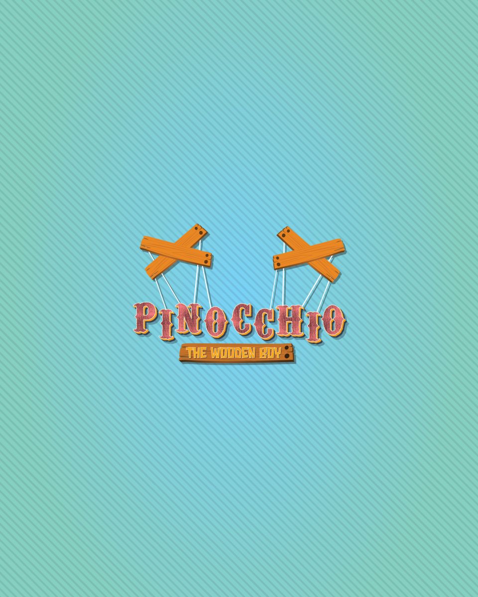 teal background with pinocchio logo
