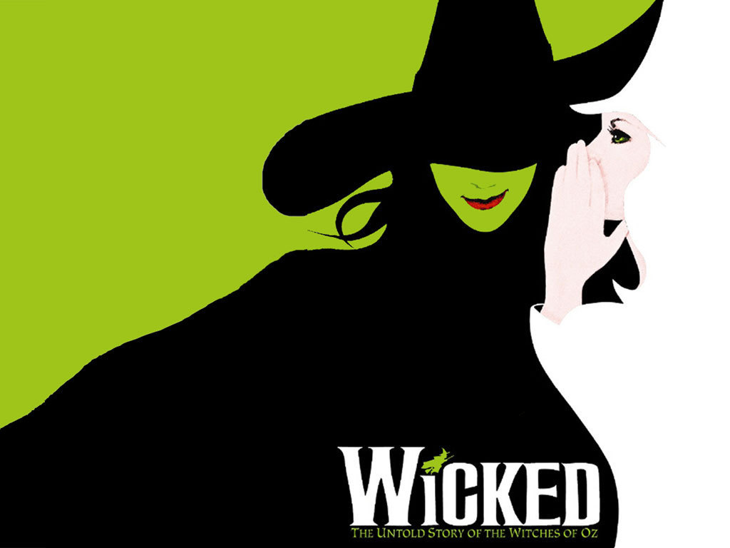 Wicked logo two witches